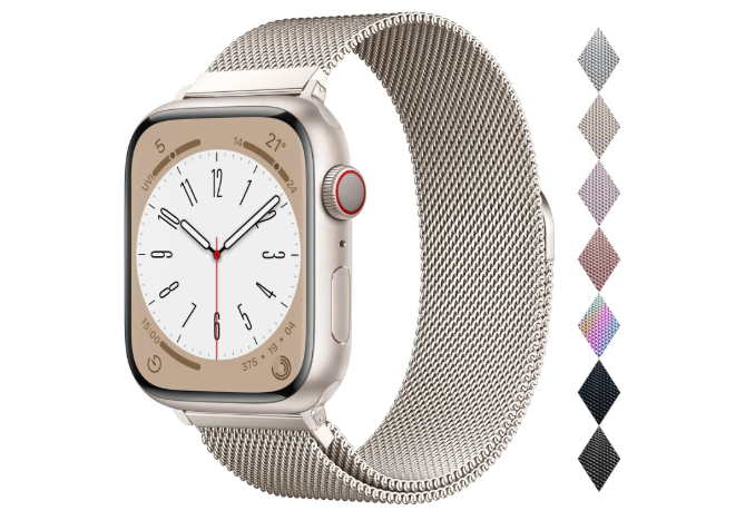 Metal Strap Apple Watch – The Ultimate Style and Durability Combo in 2025 2 metal strap Apple Watch for men in Milanese Loop finish
